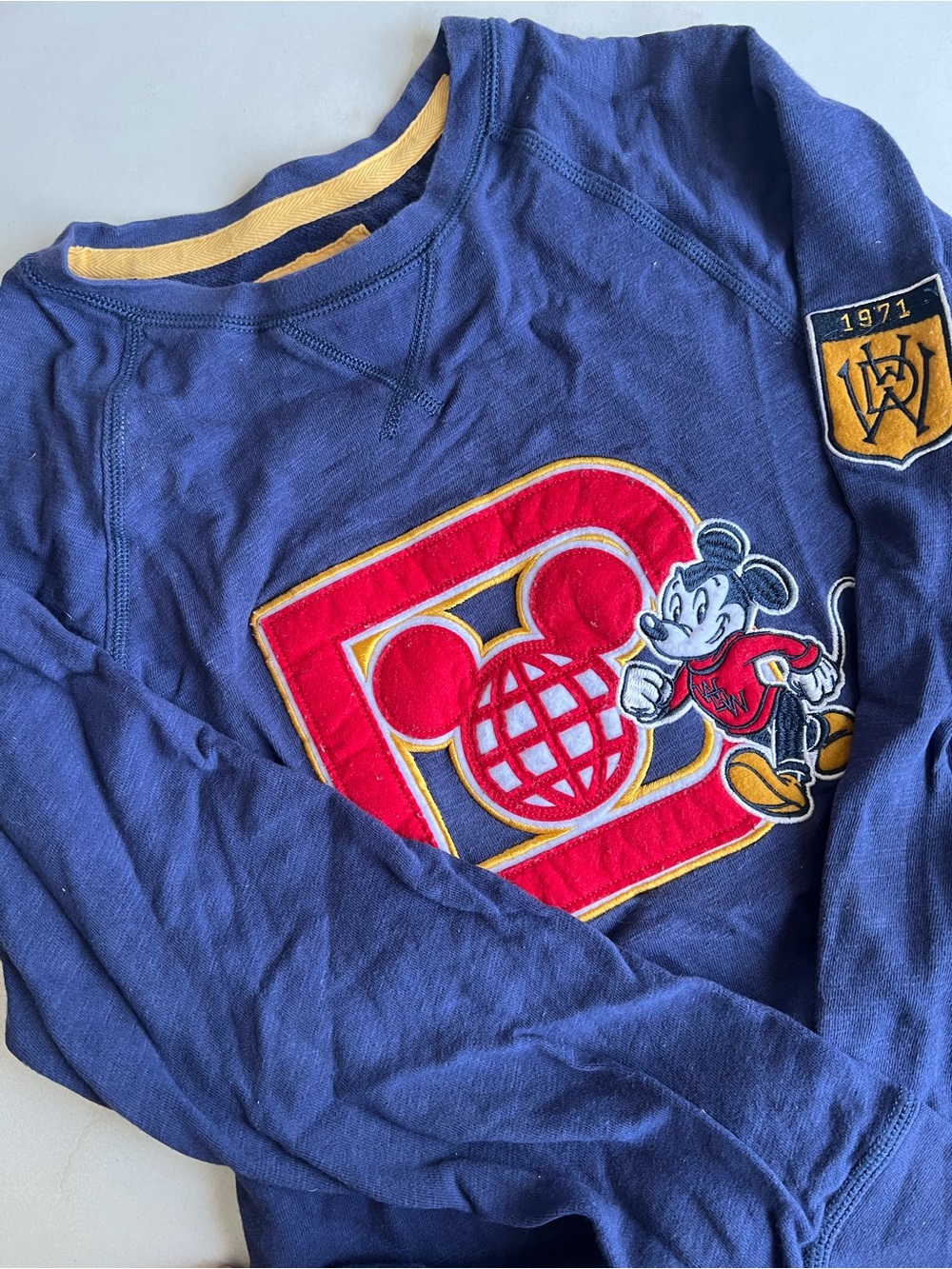 Disney parks retro sweatshirt Mickey Mouse 1971 Disney world vintage